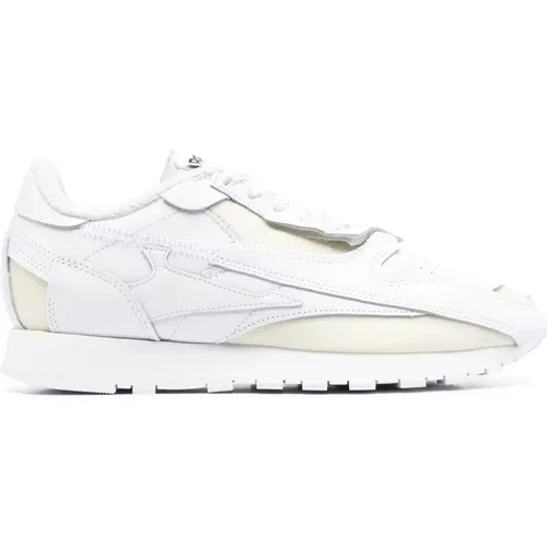 Weiße Leder Casual Sneakers für Frauen , Damen, Größe: 37 1/2 EU - Maison Margiela - Modalova