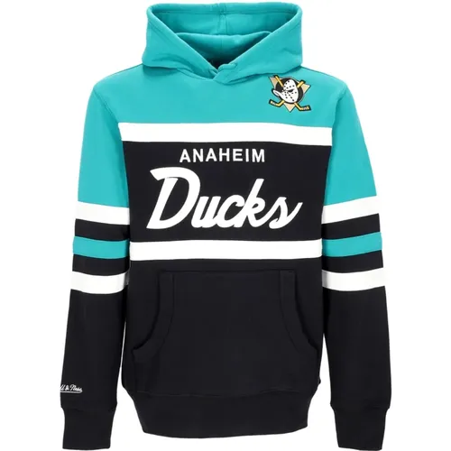 Anaheim Ducks Head Coach Hoodie , Herren, Größe: S - Mitchell & Ness - Modalova