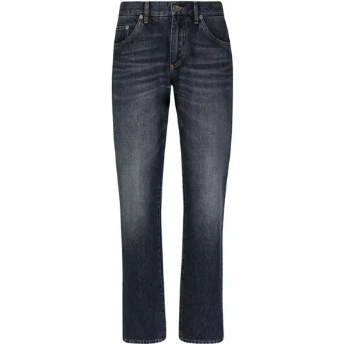 Dark Cotton Jeans , male, Sizes: 3XL, M, XL, L, 2XL, S - Dolce & Gabbana - Modalova