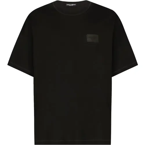 Loose T-shirts and Polos , male, Sizes: M, L, XL, S - Dolce & Gabbana - Modalova