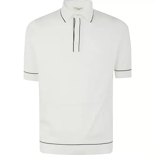 Polo Shirts,Weißes Seil Kurzarm Polo - Filippo De Laurentiis - Modalova