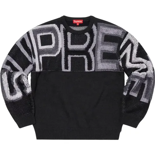 Chenille Logo Pullover Schwarz Limited Edition - Supreme - Modalova