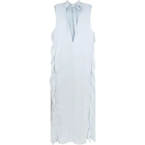 V-Neck Sleeveless Dress , female, Sizes: L - Jil Sander - Modalova