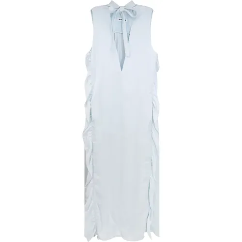 V-Neck Sleeveless Dress , female, Sizes: M, L - Jil Sander - Modalova