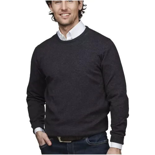 Strickpullover - Grau Alcantara Patches - HANSEN & JACOB - Modalova