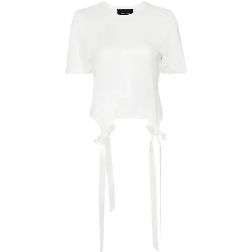 Schleifenschwanz Elfenbein T-Shirt , Damen, Größe: M - Simone Rocha - Modalova