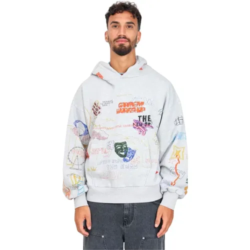 Graffiti Hoodie Pullover - GARMENT WORKSHOP - Modalova