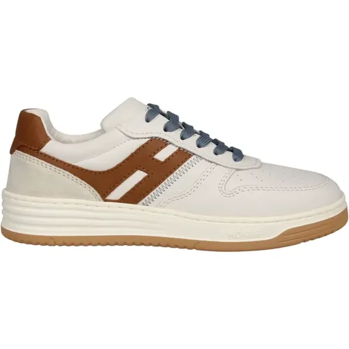 Basket Inspired Leather Sneakers , female, Sizes: 3 1/2 UK, 3 UK, 4 1/2 UK, 2 UK, 4 UK, 7 UK, 5 1/2 UK, 6 UK - Hogan - Modalova