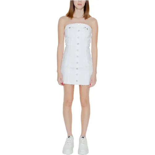 Kurzes Kleid Mini Bustier , Damen, Größe: L - Tommy Jeans - Modalova