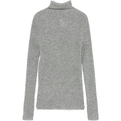 Grauer Merinowollstrickpullover , Damen, Größe: M - Fabiana Filippi - Modalova