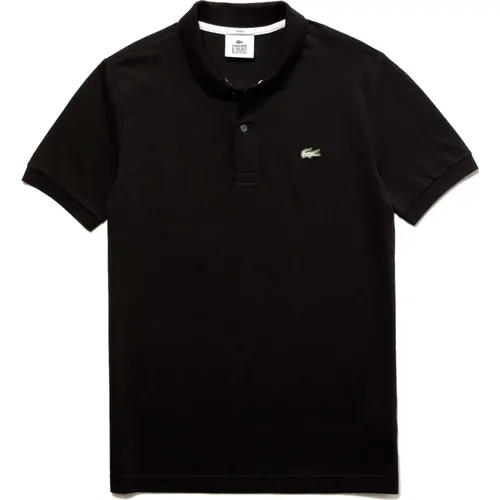 Slim Fit Polo Shirt in Schwarz , Herren, Größe: M - Lacoste - Modalova