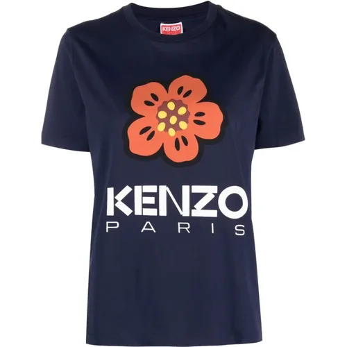 Blumenprint T-Shirt Kenzo - Kenzo - Modalova