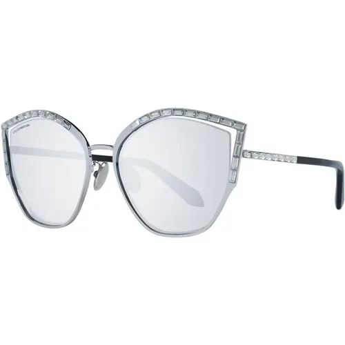 Cat Eye Sonnenbrille mit Verspiegelten Gläsern - Swarovski - Modalova