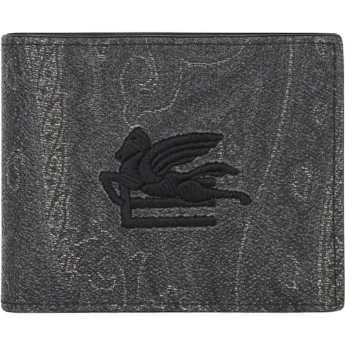 Bi-Fold Wallet with Paisley Design , male, Sizes: ONE SIZE - ETRO - Modalova