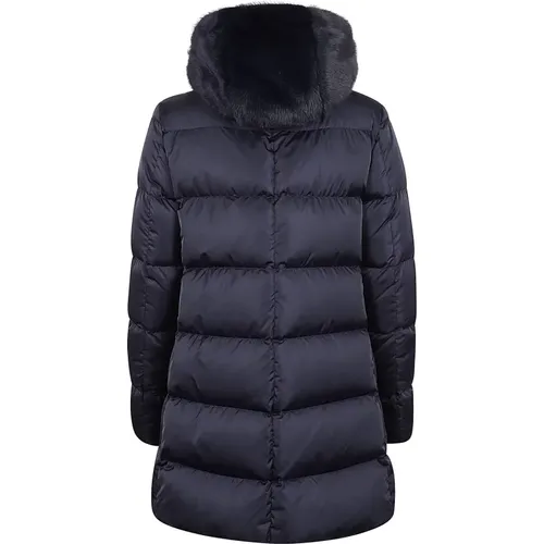 A-Shape Jacket with Goose Feather Padding , female, Sizes: XS, M - Herno - Modalova