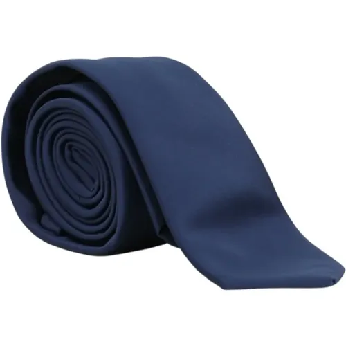 Blaue Satin-Effekt Krawatte - PATRIZIA PEPE - Modalova