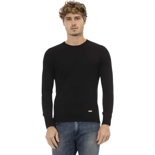 Trendy Long Sleeve Crewneck Sweater , male, Sizes: M, L, 2XL, XL - Baldinini - Modalova