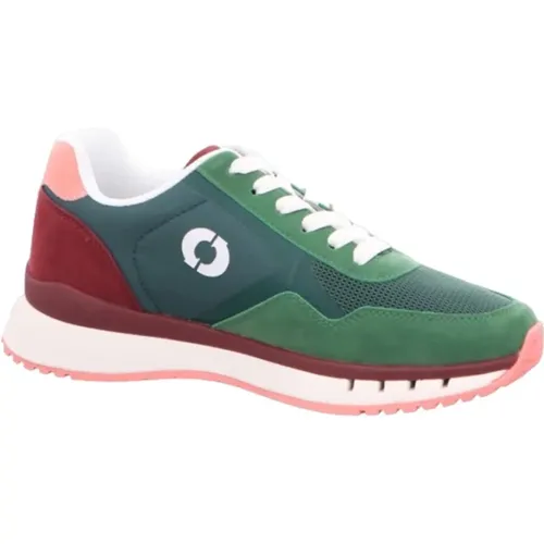 Grüne Freizeit-Sneakers aus Synthetik mit 4 cm Gummisohle , Damen, Größe: 40 EU - Ecoalf - Modalova