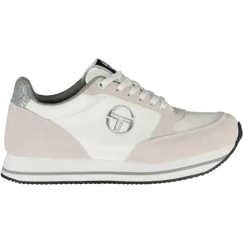 Polyester Sneaker with Contrasting Details and Embroidery , female, Sizes: 7 UK - Sergio Tacchini - Modalova