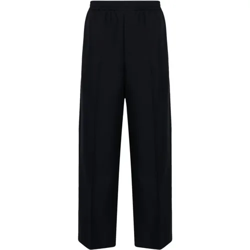Twill Weave Trousers with Appliqué Logo , male, Sizes: L, S, M - Gucci - Modalova