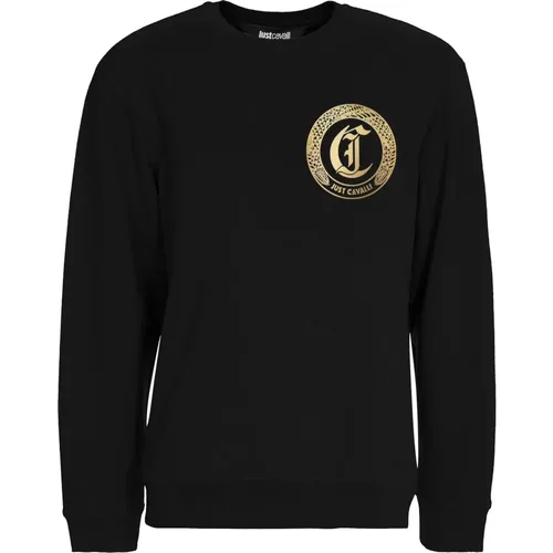 Pullover,Schwarzer Sweatshirt für Männer - Just Cavalli - Modalova