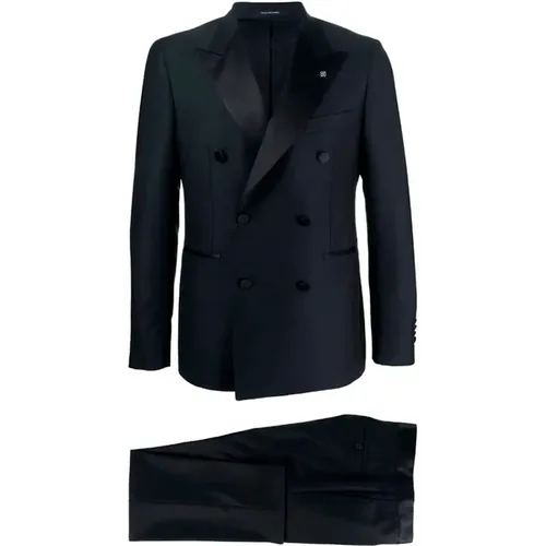 Double-Breasted Smoking Jacket , male, Sizes: XL, L, 3XL, S - Tagliatore - Modalova