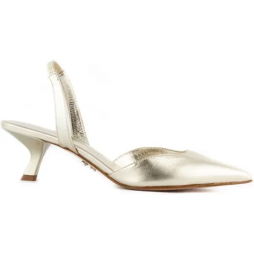 Golden Cloe Slingback Sandals , female, Sizes: 4 UK - Sergio Levantesi - Modalova