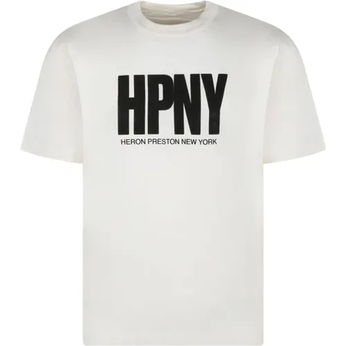 Logo Print T-Shirt , male, Sizes: L, XL, S, M - Heron Preston - Modalova