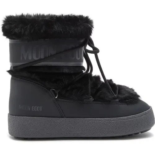 Faux Fur Schneestiefel , Damen, Größe: 39 EU - moon boot - Modalova