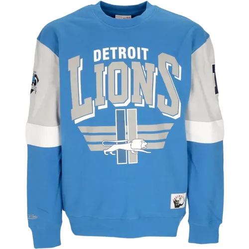 Detroit Lions Crewneck Sweatshirt NFL Teamfarben - Mitchell & Ness - Modalova