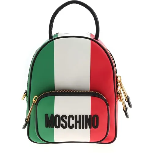 Italia Backpack , female, Sizes: ONE SIZE - Moschino - Modalova
