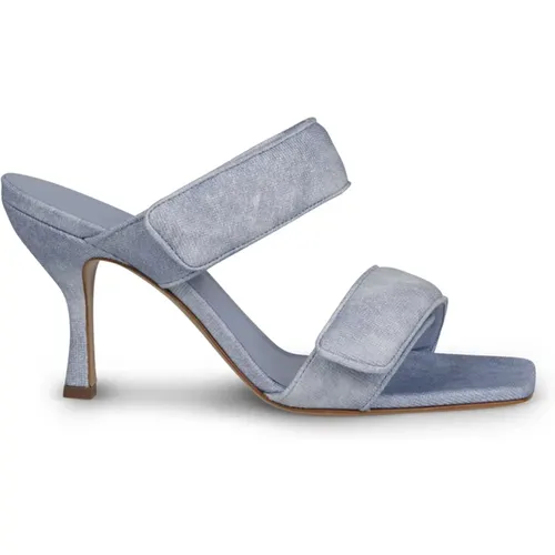 Perni denim sandals , female, Sizes: 5 UK, 3 UK, 6 UK - Gia Borghini - Modalova