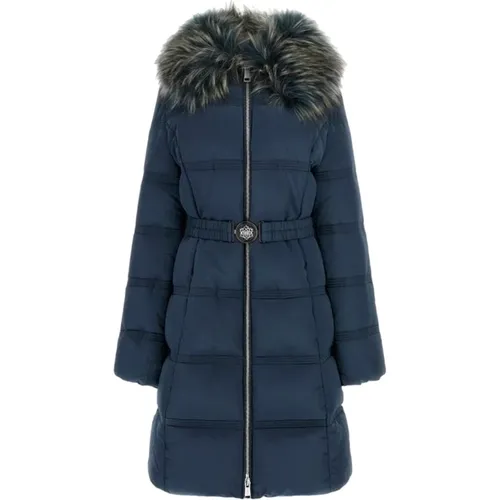 Blaue Damen Pufferjacke , Damen, Größe: S - Guess - Modalova