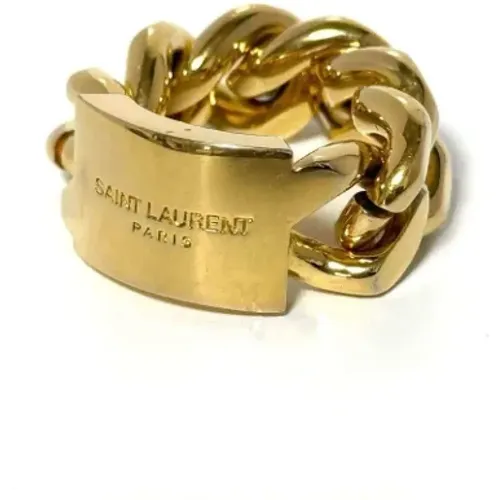 Pre-owned Metal rings , female, Sizes: ONE SIZE - Yves Saint Laurent Vintage - Modalova