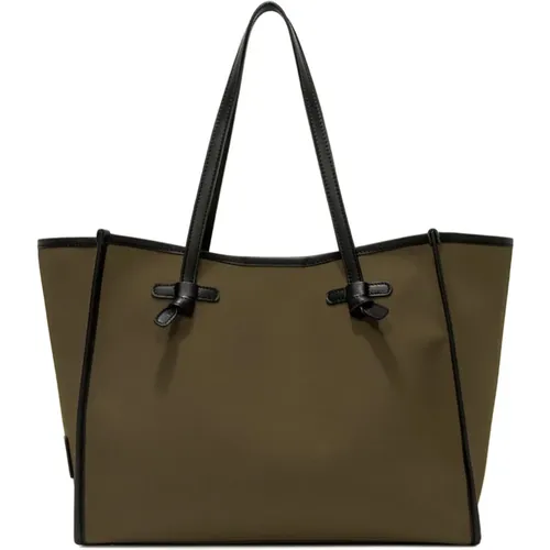 Minimalist Canvas Shopping Bag , female, Sizes: ONE SIZE - Gianni Chiarini - Modalova