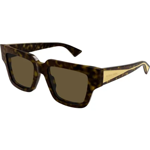 Rectangular Oversize Sunglasses Bv1276S 002 , female, Sizes: 52 MM - Bottega Veneta - Modalova