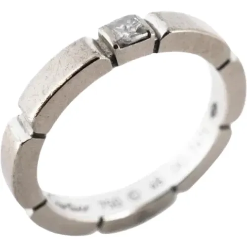 Pre-owned White Gold rings , female, Sizes: ONE SIZE - Cartier Vintage - Modalova