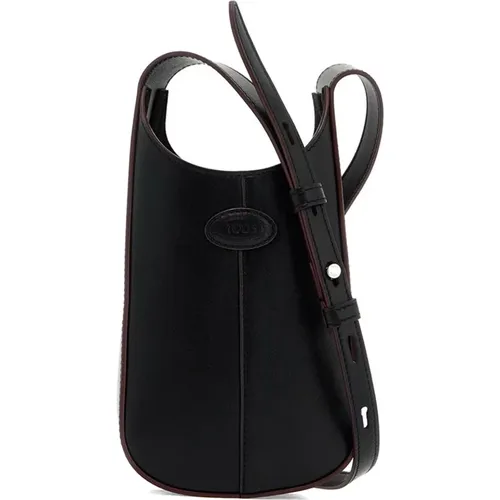 Gerippte Ovale Leder Hobo Handtasche - TOD'S - Modalova