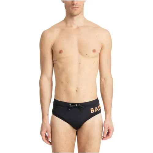 Badehose mit Kordelzug in mittlerer Taille - Balmain - Modalova