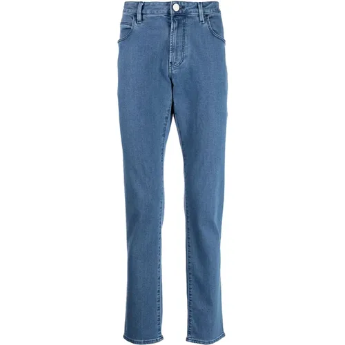 Elegant Straight Jeans with 5 Pockets , male, Sizes: W32, W33 - Giorgio Armani - Modalova