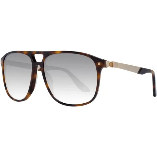 Braune Quadratische Sonnenbrille für Männer - BMW - Modalova