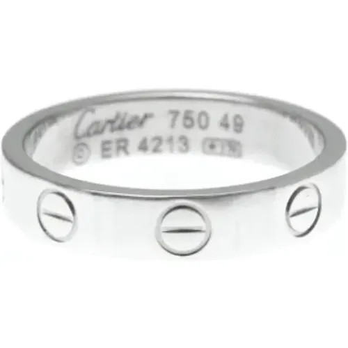 Pre-owned White Gold rings , female, Sizes: ONE SIZE - Cartier Vintage - Modalova