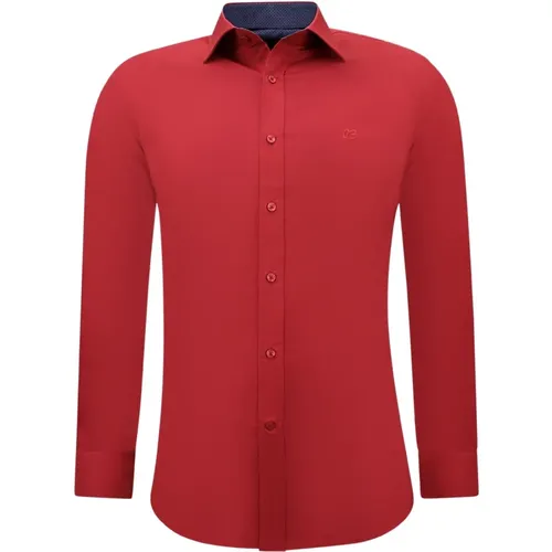 Cotton Business Shirt for Men - Slim Fit Blouse Stretch , male, Sizes: XL, S, 3XL, M, L, 2XL - Gentile Bellini - Modalova
