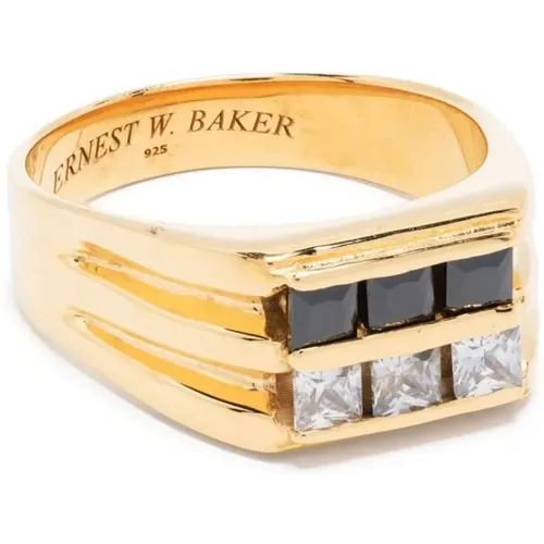 SIX Stone Ring , male, Sizes: 59 MM - Ernest W. Baker - Modalova