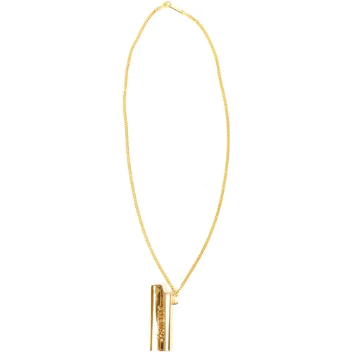 Goldene Metall -Halskette Halskette , Damen, Größe: ONE Size - Ambush - Modalova