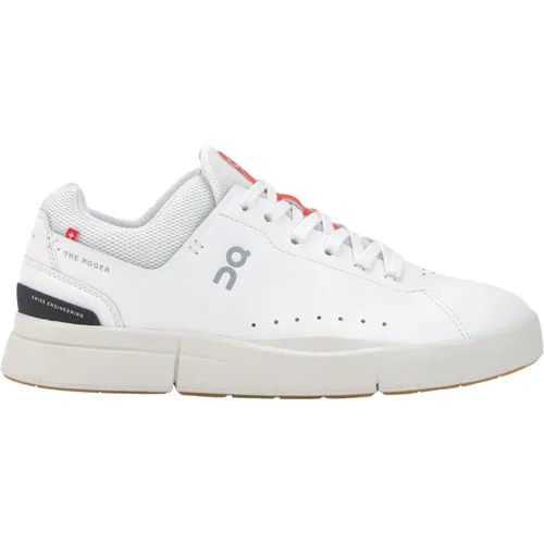 Weiße Sneakers mit Orangenen Details , Herren, Größe: 45 EU - ON Running - Modalova