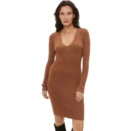 V-neck Long Sleeve Dress , female, Sizes: XS, L, S - Twinset - Modalova