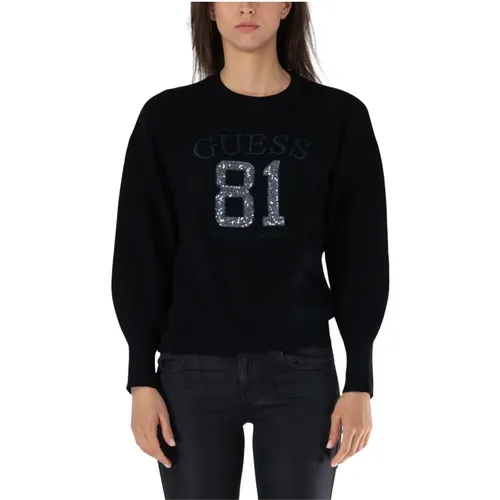 Bestickter Logo-Pullover Viviana , Damen, Größe: S - Guess - Modalova