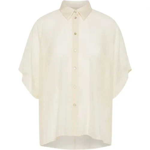Silk Shirt Brooklyn Style , female, Sizes: XL, L - Momoni - Modalova