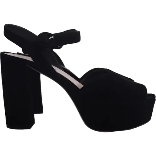 Pre-owned Suede heels , female, Sizes: 8 1/2 UK - Prada Vintage - Modalova